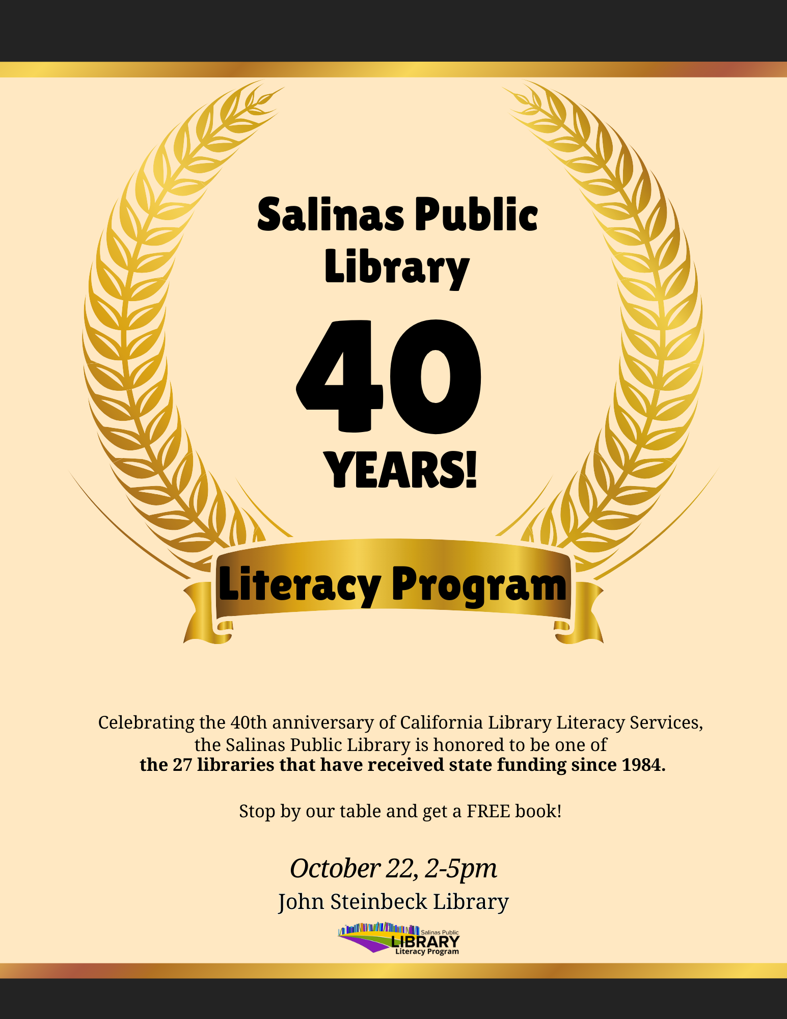 JSL Adult Literacy 40th Anniversary Celebration Salinas Public Library