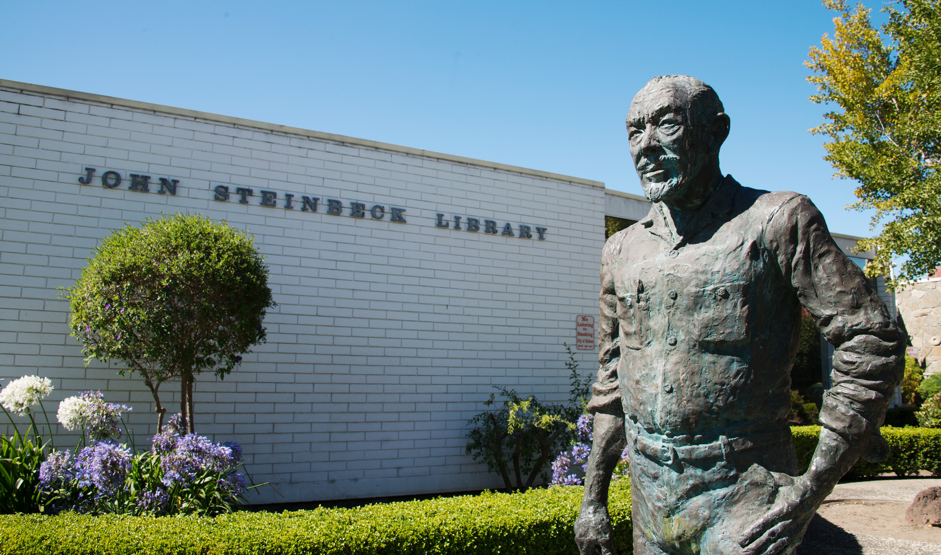 The Steinbeck Library Exterior The Steinbeck Library Exterior with View of John Steinbeck Statue